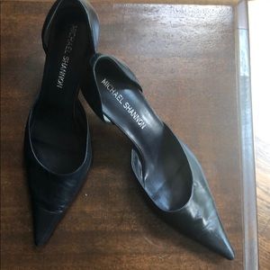 Michael Shannon Blue Leather Heels